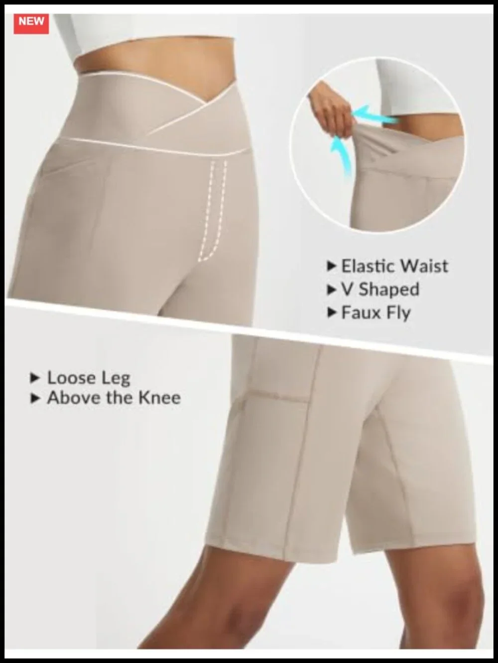 Women's Bermudas High Rise V-Waist 9
